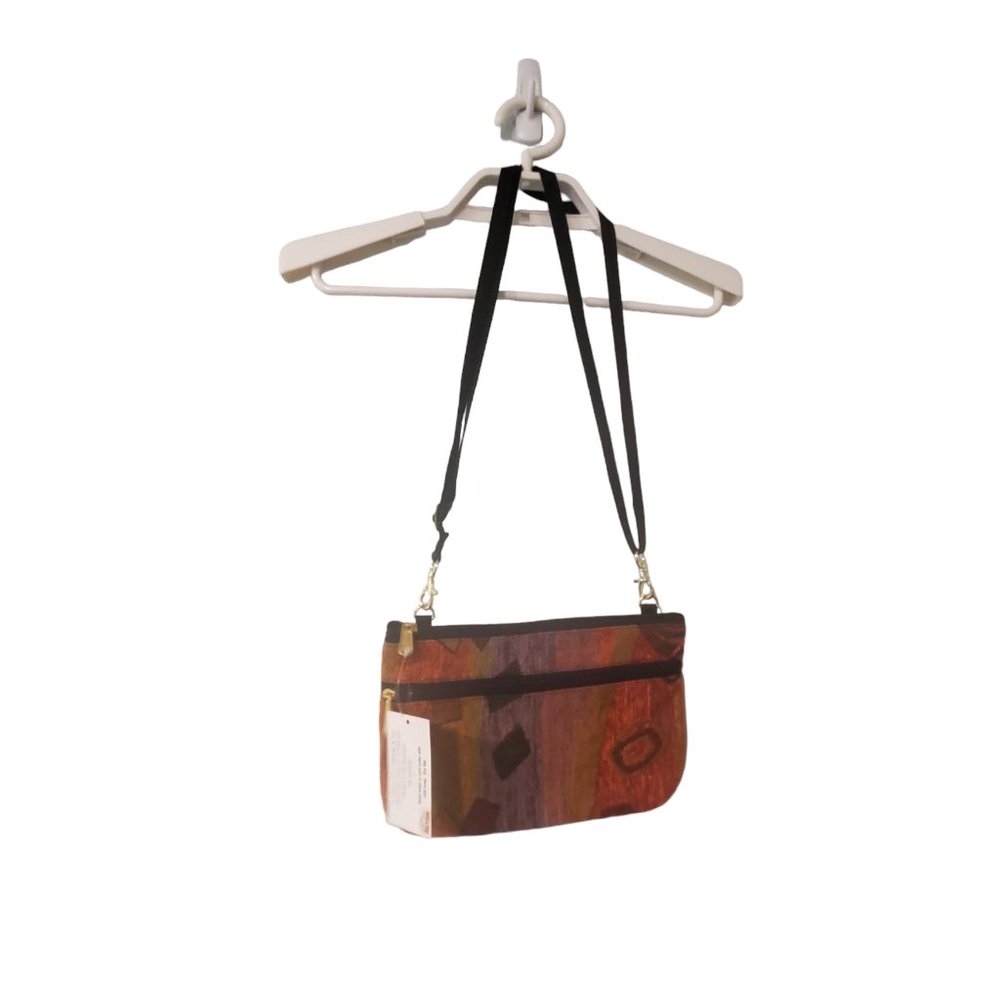 Danny K nwt purse crossbody hand crafted USA zipper purse Wild Mango